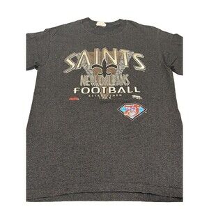 Vtg 1994 new orleans saints TRENCH NFL 75th Shirt Size XL Single Stitched